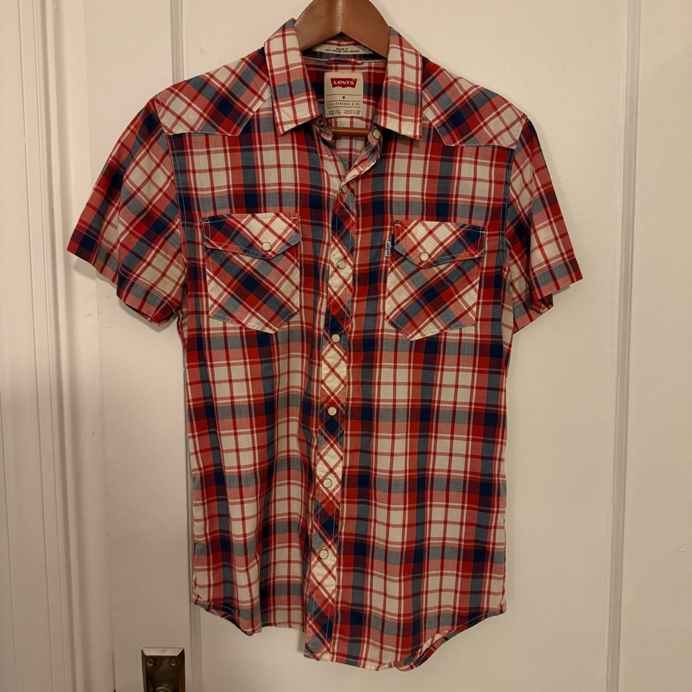 Levi’s Button Snap Short Sleeve Shirt - Medium